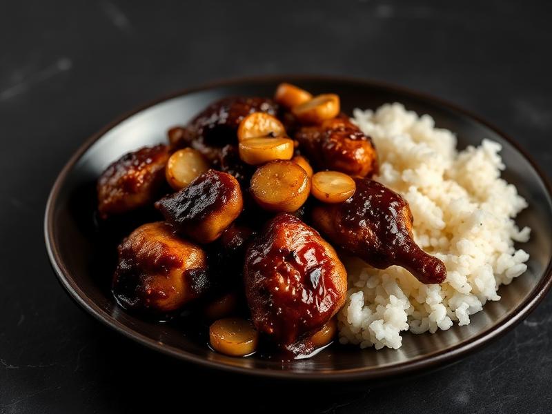 Chicken Black Pepper with Rice