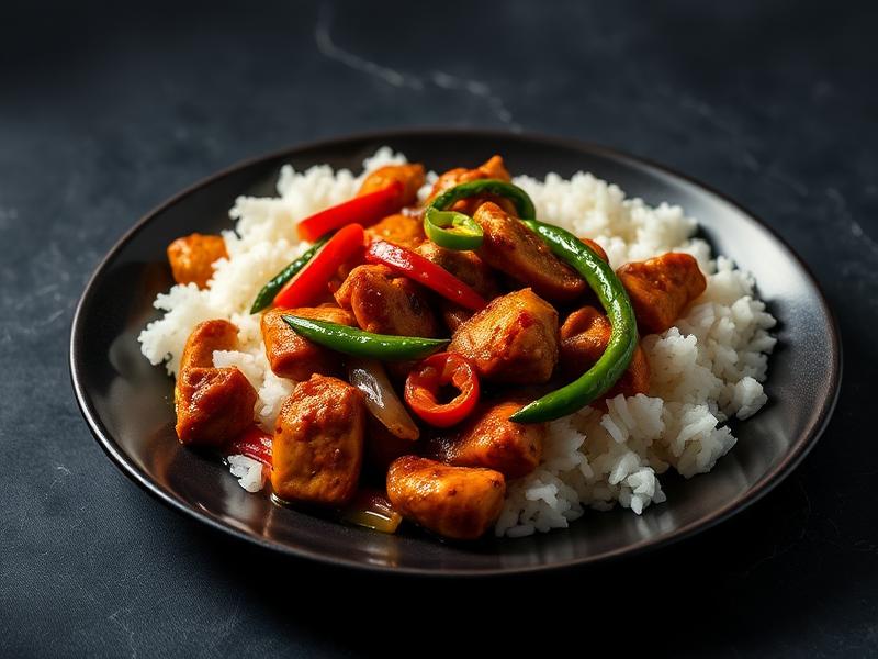 Chicken Chilli Vegetable with Rice