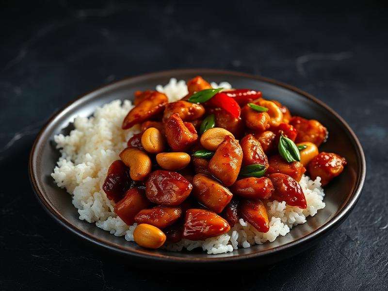 Kungpow Chicken with Rice