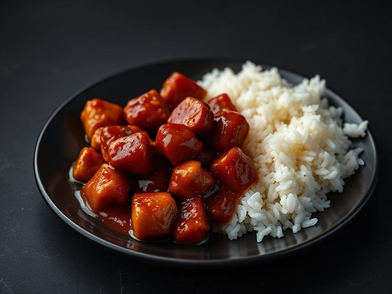 Chicken Manchurian with Rice