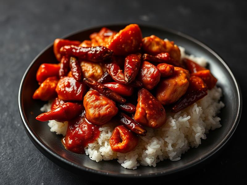 Szechwan Chicken with Rice